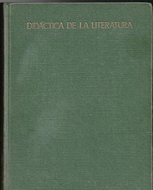 Image du vendeur pour DIDCTICA DE LA LITERATURA. mis en vente par Librera Dilogo