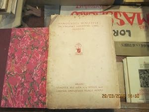 Seller image for Manoscritti. Miniature. Incunabuli legature. Libri figurati dei secoli XVI e XVIII for sale by Librairie FAUGUET