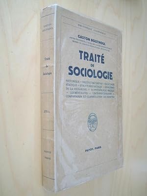 Traité de sociologie