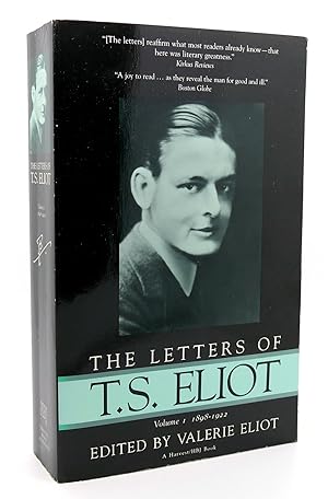 Seller image for LETTERS OF T.S. ELIOT Vol. 1, 1898-1922 for sale by Rare Book Cellar