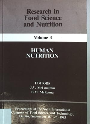 Immagine del venditore per Human Nutrition. Research in Food Science and Nutrition Vol. 3; venduto da books4less (Versandantiquariat Petra Gros GmbH & Co. KG)