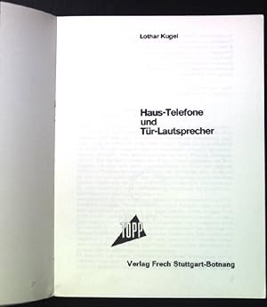 Seller image for Haus-Telefone und Tr-Lautsprecher. for sale by books4less (Versandantiquariat Petra Gros GmbH & Co. KG)