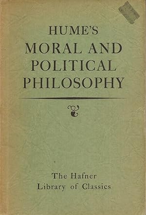 Seller image for Hume's Moral Political Philosophy (Hafner Library of Classics #3) for sale by Hedgehog's Whimsey BOOKS etc.