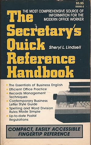 Seller image for The Secretary's Quick Reference Handbook for sale by Hedgehog's Whimsey BOOKS etc.