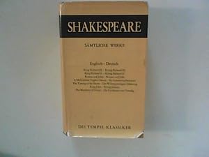 Bild des Verkufers fr Shakespeare's Works English and German. Shakespeares Werke Band 3-4 Shakespeare Smtliche Werke Englisch-Deutsch Die Tempelklassiker ; .; Tempel-Studienausgabe zum Verkauf von ANTIQUARIAT FRDEBUCH Inh.Michael Simon