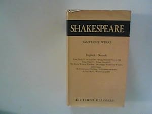 Bild des Verkufers fr Shakespeare's Works English and German. Shakespeares Werke Band 5-6 Shakespeare Smtliche Werke Englisch-Deutsch Die Tempelklassiker ; .; Tempel-Studienausgabe zum Verkauf von ANTIQUARIAT FRDEBUCH Inh.Michael Simon