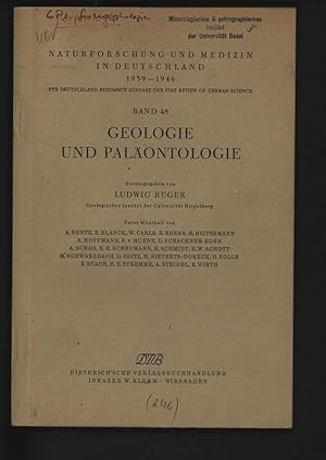 Imagen del vendedor de Geologie und Palontologie. Naturforschung und Medizin in Deutschland 1939-1946, Band 48. a la venta por Antiquariat Bookfarm