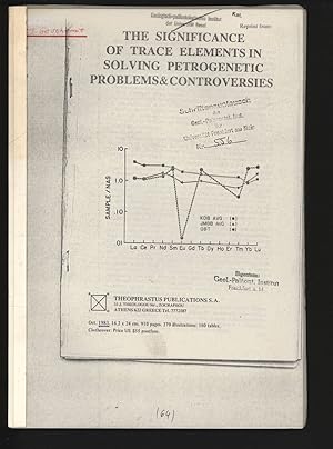 Immagine del venditore per The Significance of Trace Elements in Solving Petrogenetic Problems and Controversies. venduto da Antiquariat Bookfarm