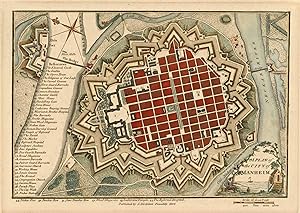 Stadtplan mit Erklärungen ('A Plan of the City of Manheim').
