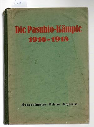 Die Pasubio-Kämpfe 1916-1918. Mit 83 Bilddrucken, 33 Gefechtsskizzen und 3 Landkarten.