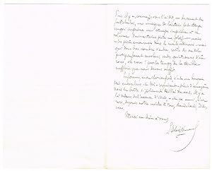 Bild des Verkufers fr 3 Autograph letters signed. zum Verkauf von Kotte Autographs GmbH