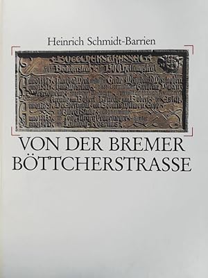 Seller image for Von der Bremer Bttcherstrasse . for sale by Leserstrahl  (Preise inkl. MwSt.)