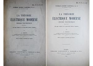 Seller image for La Thorie lectrique Moderne. Thorie lectronique. Traduit par A. Corvisy. Edition corrige et augmente par l'auteur. for sale by Hesperia Libros