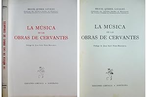 Seller image for La Msica en las obras de Cervantes. Prlogo de Juan Sed Peris-Mencheta. for sale by Hesperia Libros