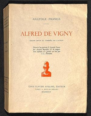 Alfred de Vigny édition revue et corrigée par l'auteur.