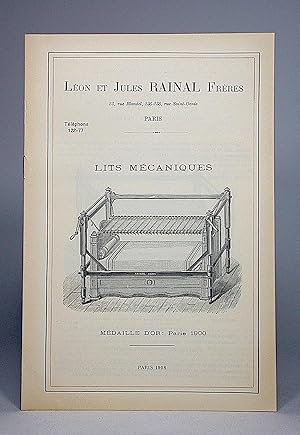 Seller image for Lits mcaniques. Lon & Jules Rainal Frres. [Medical Instruments Trade Catalogue]. for sale by Librarium of The Hague