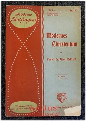 Bild des Verkufers fr Modernes Christentum Moderne Zeitfragen ; 13 zum Verkauf von art4us - Antiquariat
