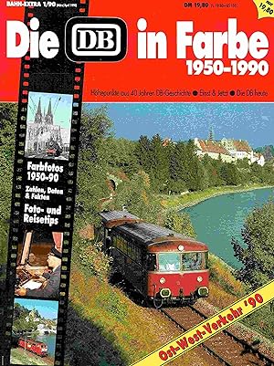 Seller image for Bahn-Extra 1/90 ; Die DB in Farbe : 1950-1990; Hhepunkte aus 40 Jahren DB-Geschichte; einst u. jetzt; die DB heute. for sale by Antiquariat Bernhardt
