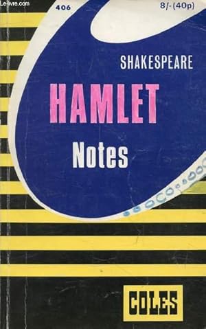 Seller image for SHAKESPEARE, HAMLET (Notes) for sale by Le-Livre