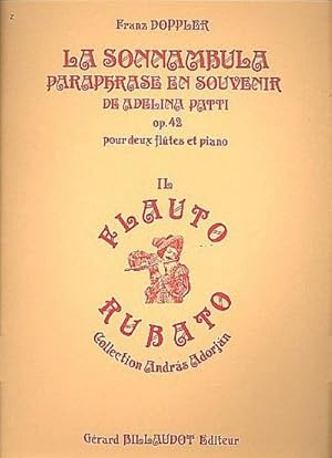 Seller image for La sonnambula op.42 paraphraseen souvenir de Adelina Patti pour : 2 fltes et piano for sale by AHA-BUCH GmbH