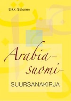 Bild des Verkufers fr Arabia-suomi suursanakirja zum Verkauf von Ruslania