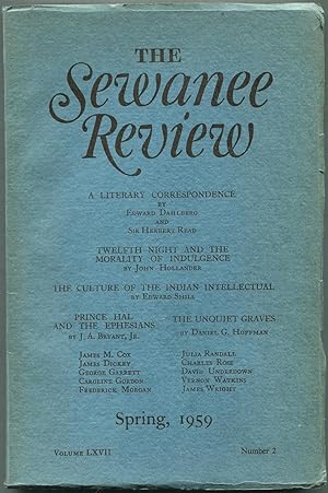 Bild des Verkufers fr The Sewanee Review - Volume LXVII, Number 2, April-June, 1959 zum Verkauf von Between the Covers-Rare Books, Inc. ABAA