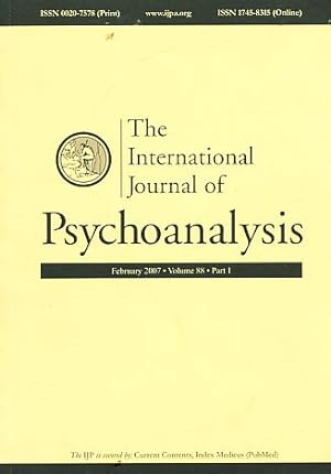 Seller image for The International Journal of Psychoanalysis. (= Kompletter Jahrgang). 2007. Volume 88. 1 Volume (with parts 1 - 6). for sale by Fundus-Online GbR Borkert Schwarz Zerfa