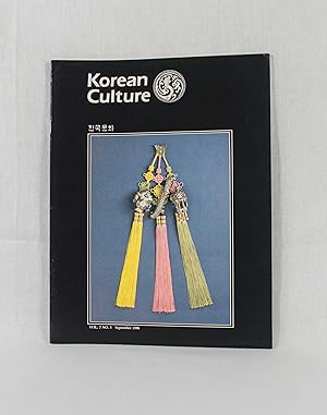 Bild des Verkufers fr Korean Culture, Vol. 7, No. 3 (September 1986). zum Verkauf von Versandantiquariat Waffel-Schrder