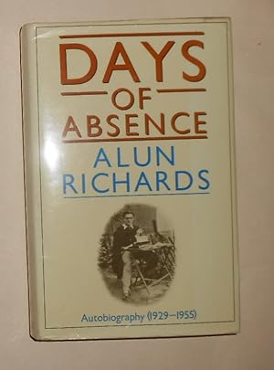 Imagen del vendedor de Days of Absence - Autobiography (1929-55) a la venta por David Bunnett Books