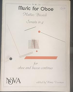 Sonata in G for Oboe and Basso Continuo (Music for Oboe, N.M. 231)