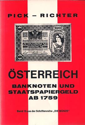 ÖSTERREICH Banknoten und Staatspapiergeld ab 1759 (Band 19 aus der Schriftenreihe >DIE MÜNZE<)