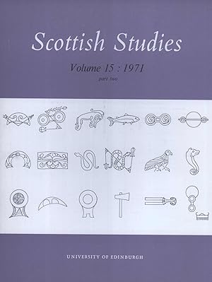 Seller image for Scottish Studies: The Journal of the School of Scottish Studies, University of Edinburgh, Volume 15, Part 2 for sale by Masalai Press