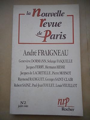 Bild des Verkufers fr La Nouvelle Revue de Paris - Revue des questions actuelles - N. 2 - juin 1985 zum Verkauf von Frederic Delbos