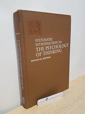 Immagine del venditore per Systematic Introduction To The Psychology Of Thinking venduto da Roland Antiquariat UG haftungsbeschrnkt