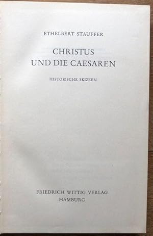 Immagine del venditore per Christus und die Caesaren. venduto da Antiquariat Lohmann