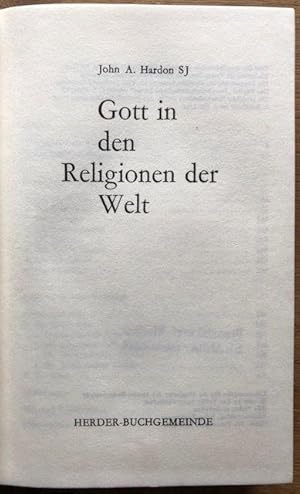 Bild des Verkufers fr Gott in den Religionen der Welt. zum Verkauf von Antiquariat Lohmann