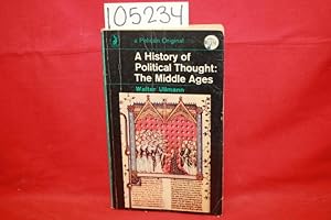 Image du vendeur pour A History of Political Thought: The Middle Ages mis en vente par Princeton Antiques Bookshop