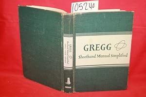 Seller image for Gregg Shorthand Manual Simplified for sale by Princeton Antiques Bookshop