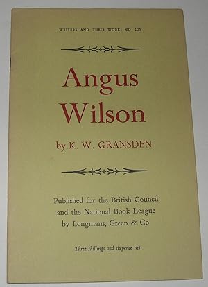 Seller image for Angus Wilson (Writers and Their Work No 208) for sale by David Bunnett Books