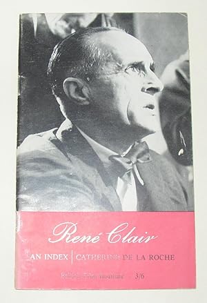 Image du vendeur pour Rene Clair - An Index mis en vente par David Bunnett Books