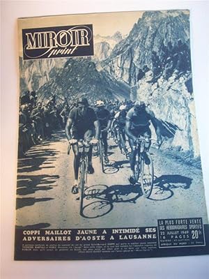 Bild des Verkufers fr Miroir sprint. 22. Juillet 1949. Cppi Maillot Jaune a intimide ses adversaires D Aoste a Lausanne. 18. Etappe: Aosta (ITA) - Lausanne (CH). Tour de France zum Verkauf von Adalbert Gregor Schmidt