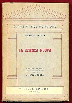 Image du vendeur pour La Scienza Nuova. Pagine scelte con introduzione e note mis en vente par Libreria Oltre il Catalogo