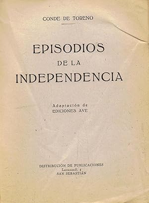 Imagen del vendedor de EPISODIOS DE LA INDEPENDENCIA a la venta por Librera Torren de Rueda