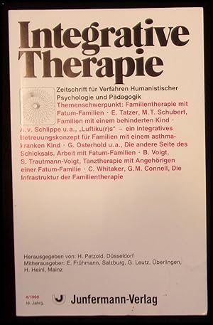 Bild des Verkufers fr Integrative Therapie Zeitschrift fr Verfahren Humanistischer Psychologie und Pdagogik 16. Jahrgang; Heft 4 zum Verkauf von ANTIQUARIAT Franke BRUDDENBOOKS