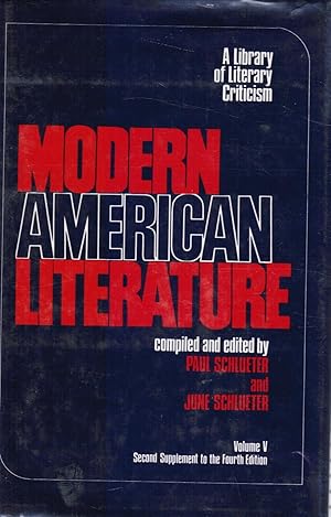 Immagine del venditore per Modern American Literature : Volume V venduto da Bookshop Baltimore