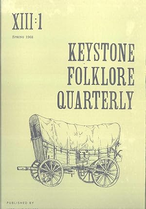 Seller image for Keystone Folklore Quarterly, Volume 13, Number 1 for sale by Masalai Press