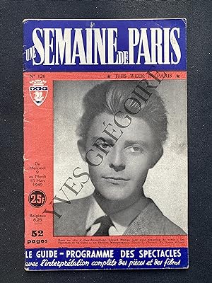 UNE SEMAINE DE PARIS-N°120-DU 9 AU 15 MARS 1949