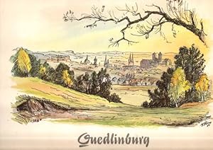 Bild des Verkufers fr Quedlinburg. Bildmappe mit Reproduktionen nach Zeichnungen von Manfred Sturm. zum Verkauf von Leonardu