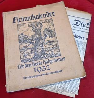 Bild des Verkufers fr Heimatkalender fr den Kreis Hofgeismar 1932 zum Verkauf von Antiquariat Clement