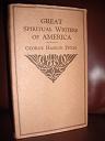 Seller image for GREAT SPIRITUAL WRITERS OF AMERICA for sale by dC&A Books